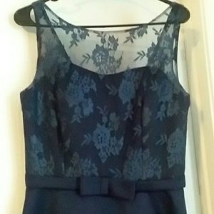 Formal navy blue dress